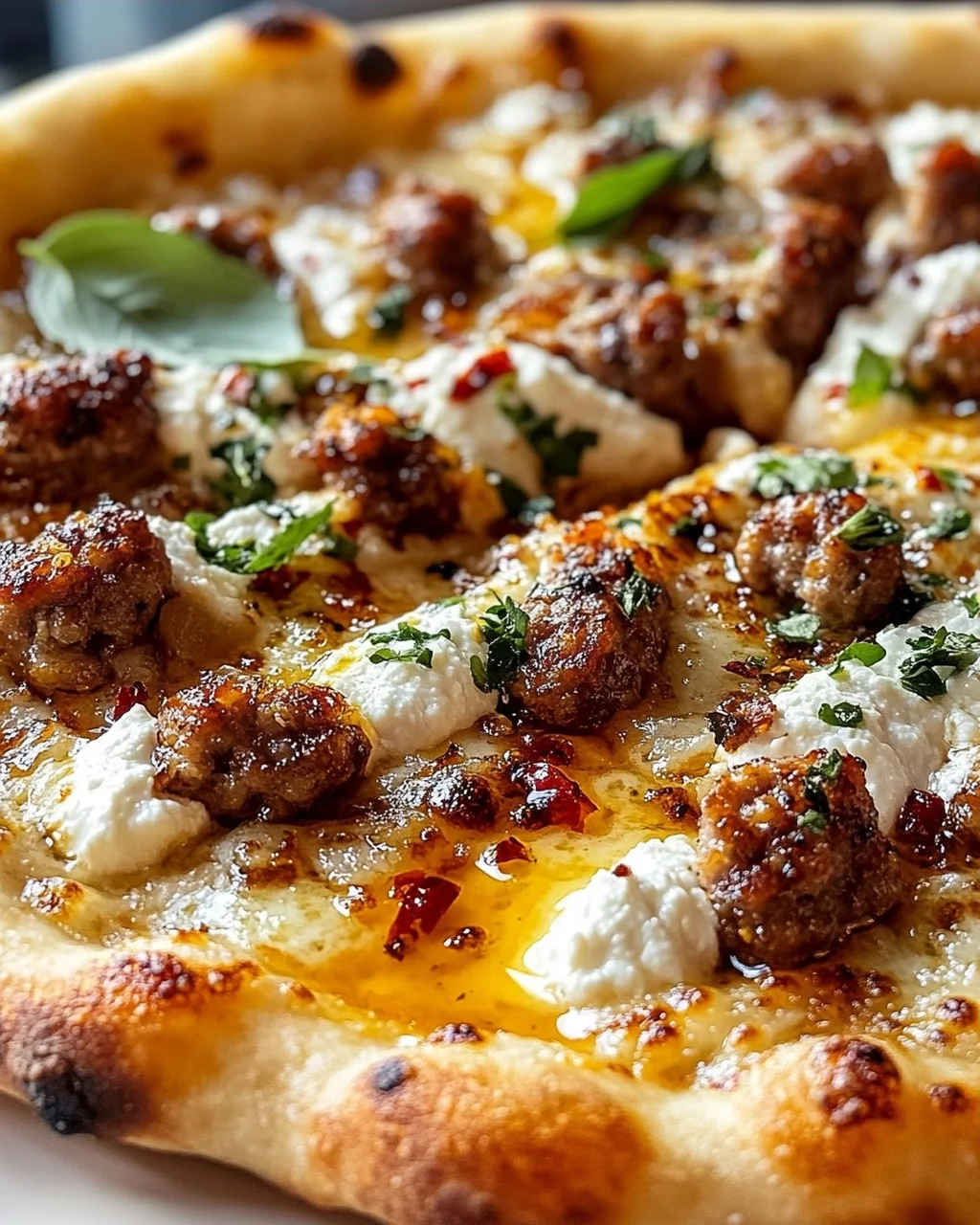 Sausage Ricotta Honey Hot Pizza – Ein Genuss für Feinschmecker!