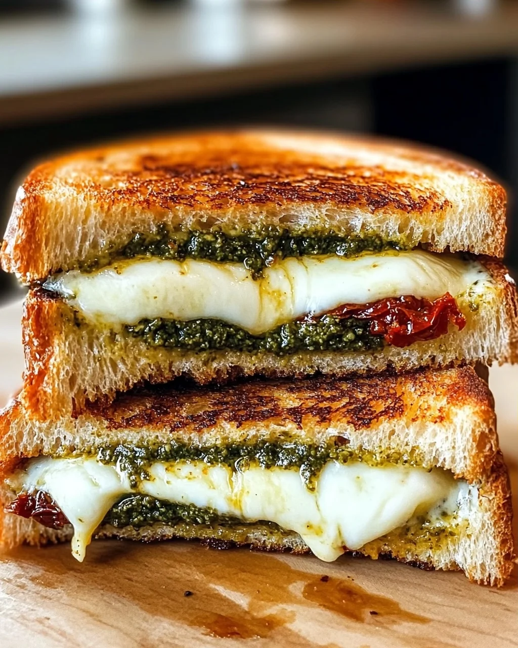 Sonnengetrocknete Tomaten Pesto Grilled Cheese