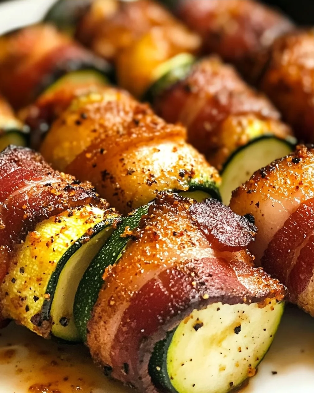 Speck-Umwickelte Zucchini-Bissen für den perfekten Snack