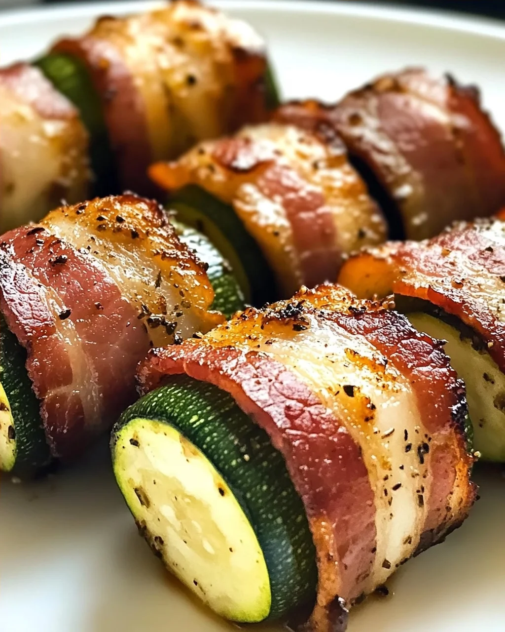 Speck-Umwickelte Zucchini-Bissen für den perfekten Snack