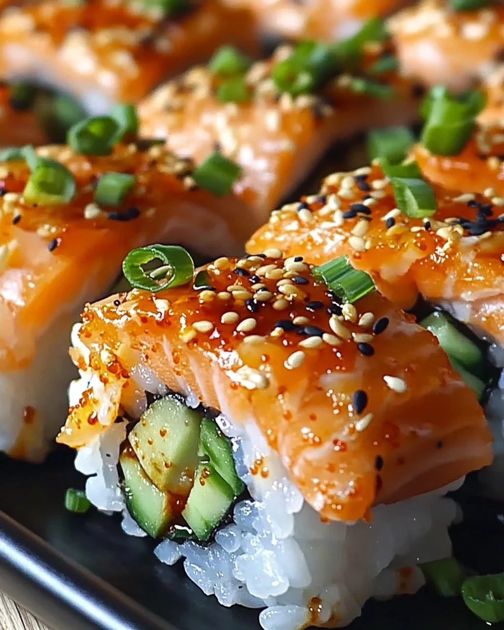 Spicy Salmon Sushi Bake