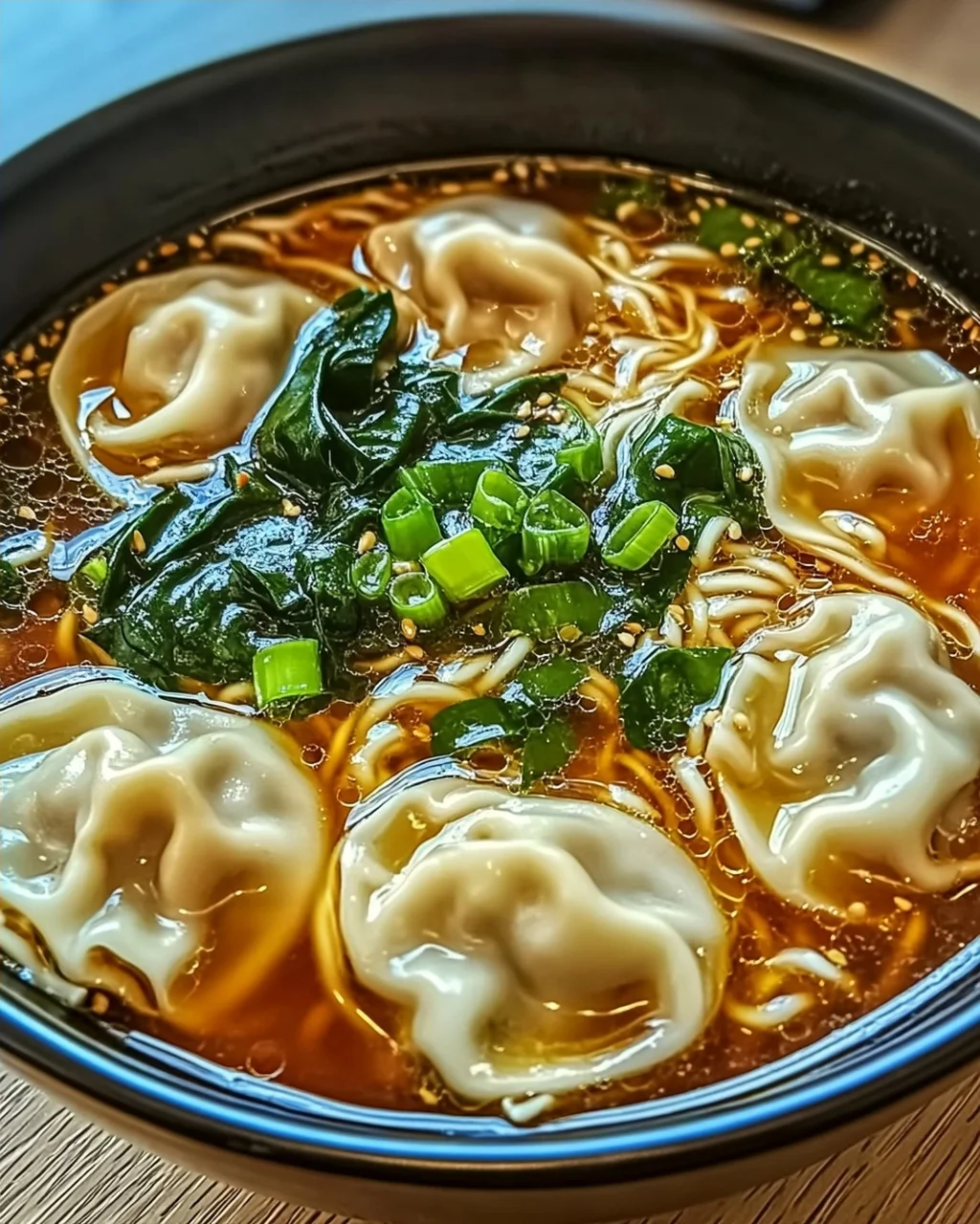 Teigtaschen Ramen Schüssel für perfekten Genuss