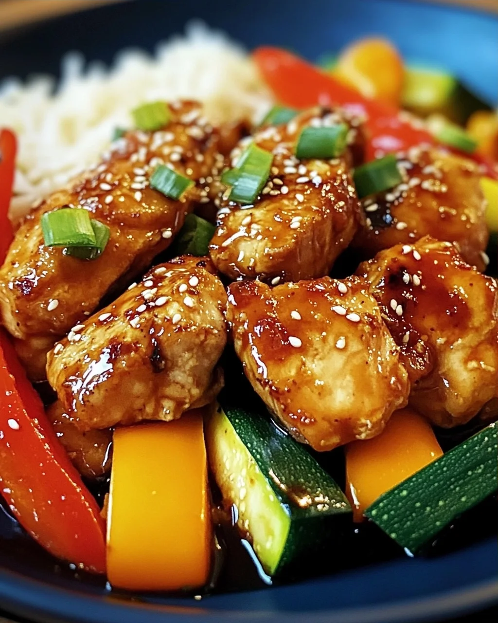 Teriyaki-Hähnchen mit Gemüse