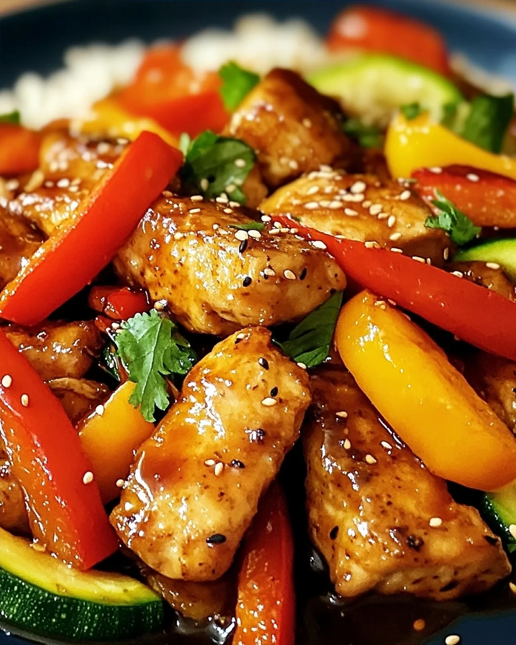 Teriyaki-Hähnchen mit Gemüse