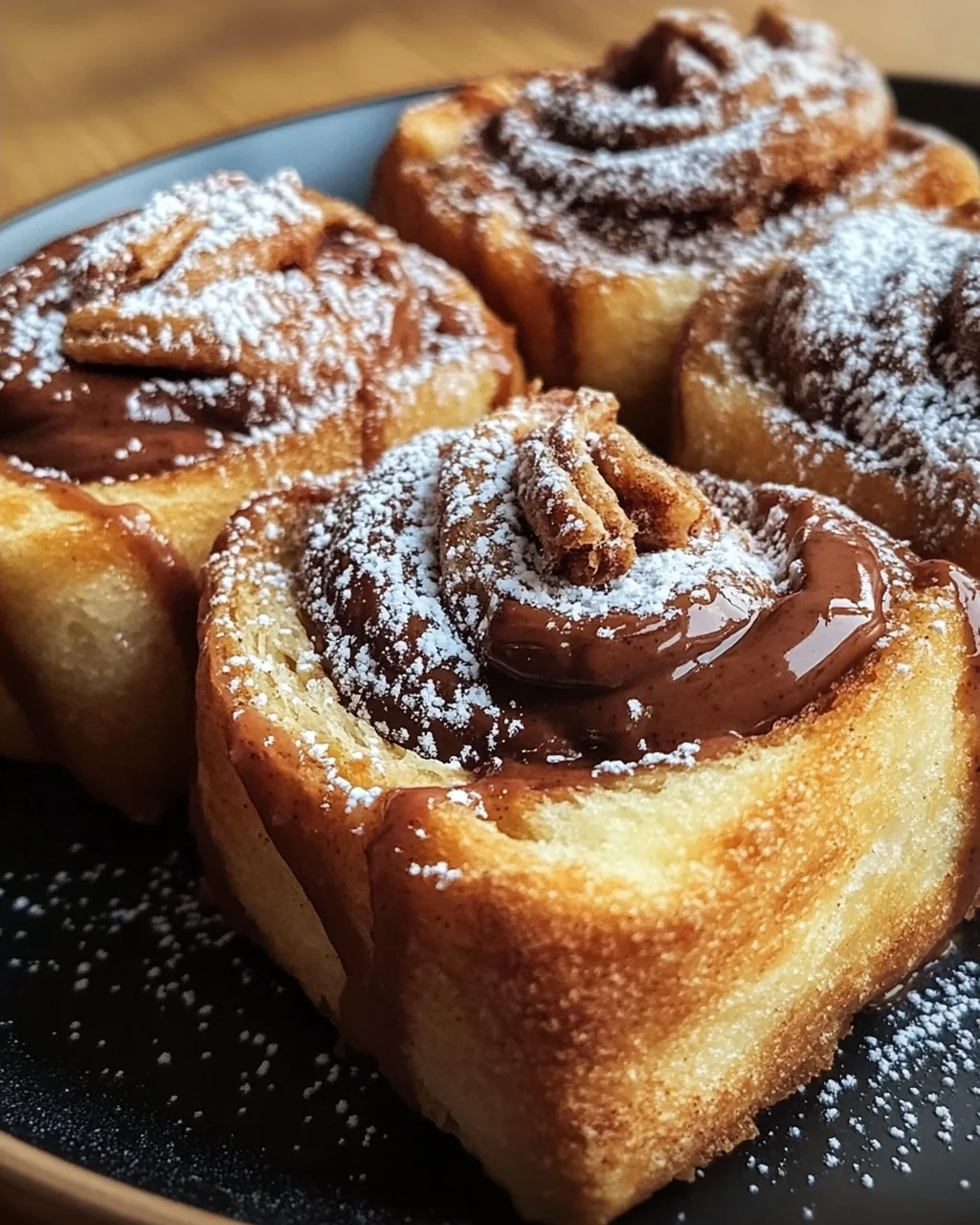 Toast Rolls mit Nutella und Zimt