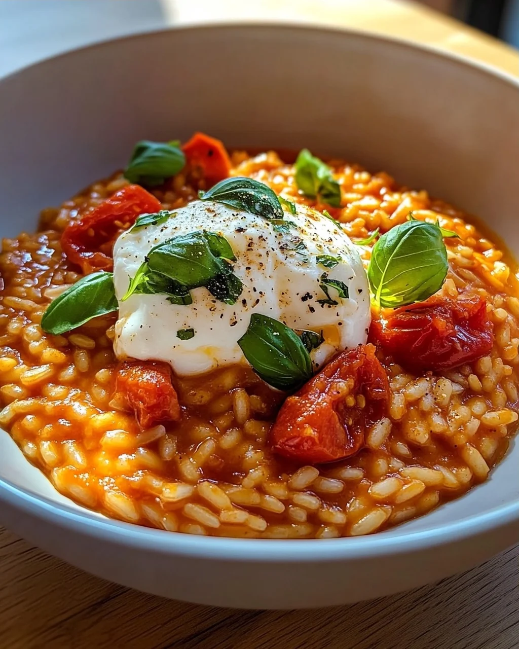 Tomatenrisotto mit Burrata – Cremig & Unwiderstehlich!