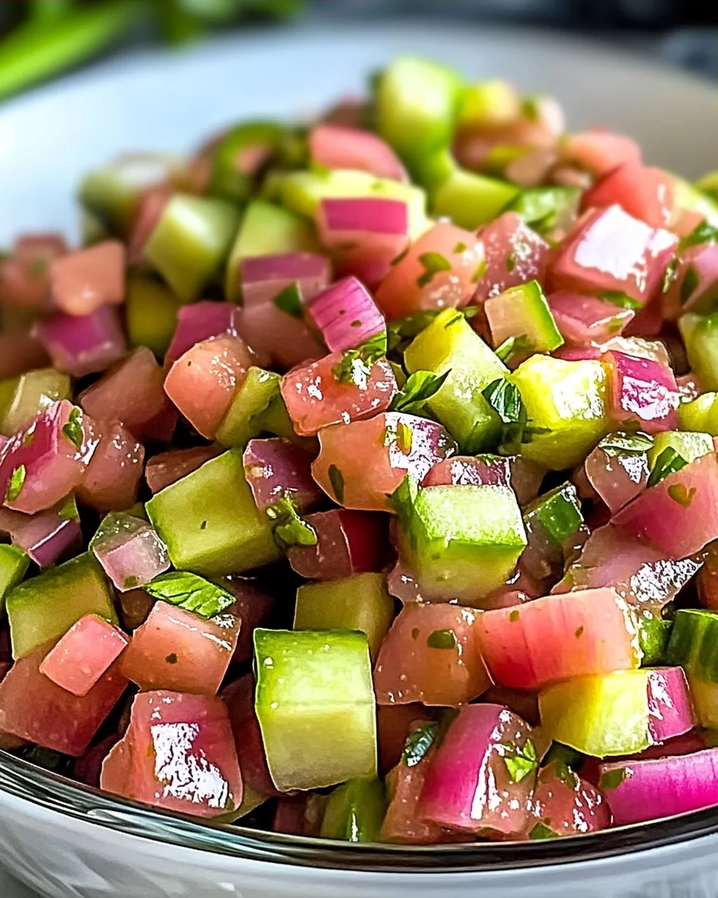 Veganer frischer Rhabarbersalsa für jeden Anlass