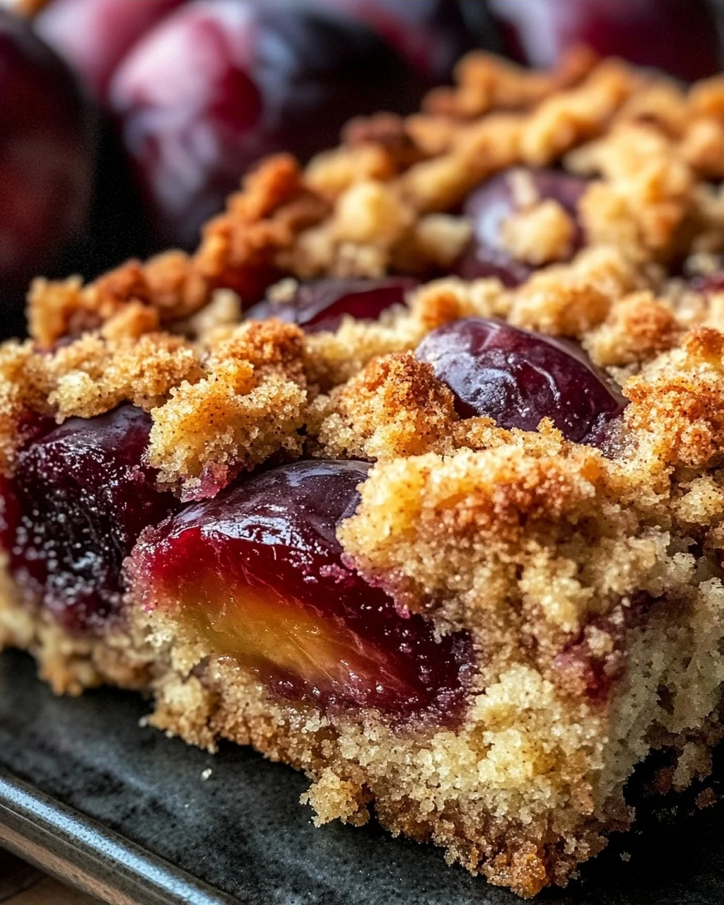 Walnuss-Zwetschgenkuchen mit Zimt-Streuseln