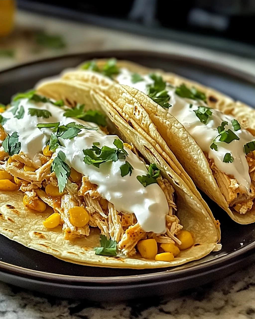 Weiße Hühner-Chili-Tacos für die ganze Familie