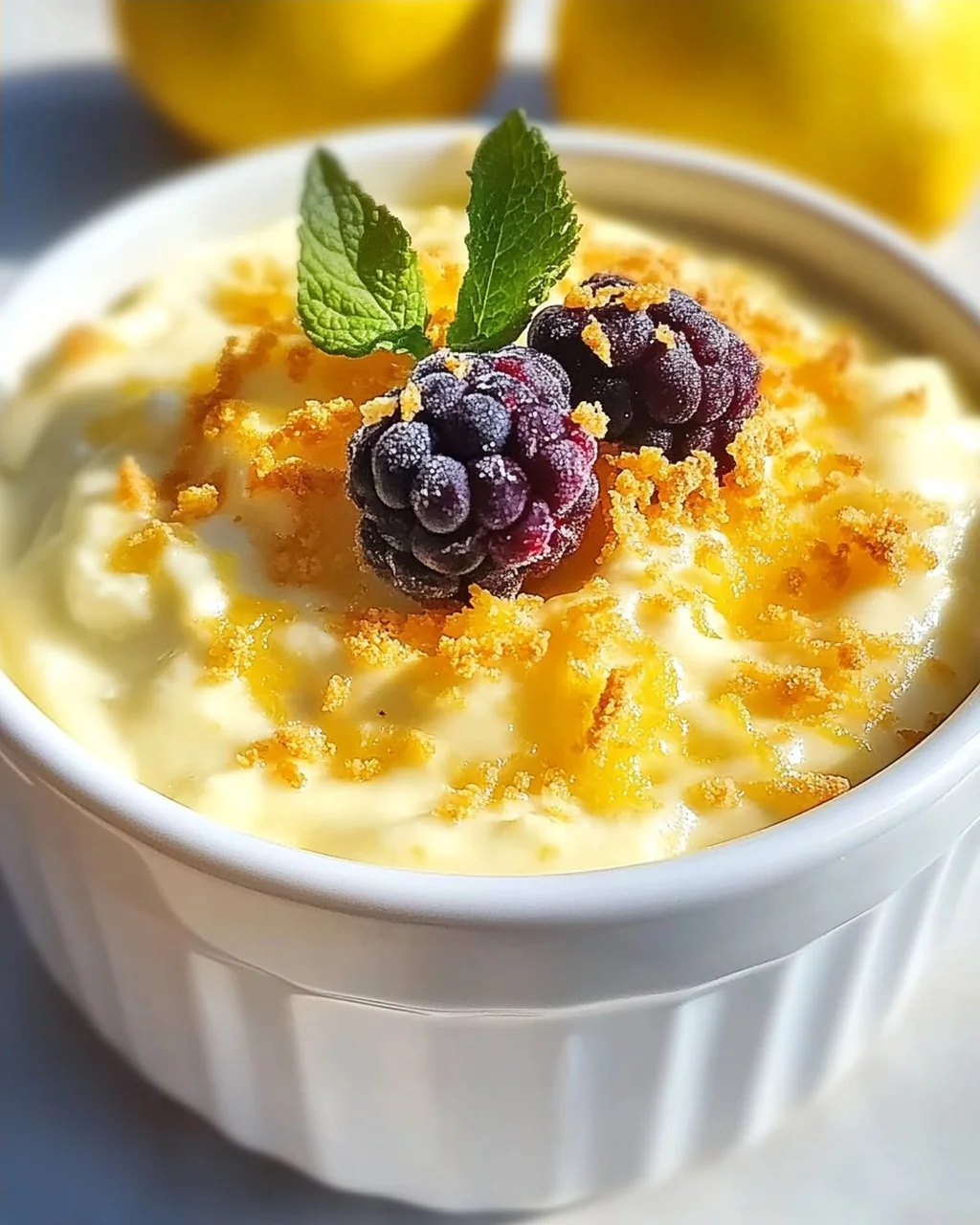 Zitronenquarkpudding mit 3 Zutaten selbst gemacht