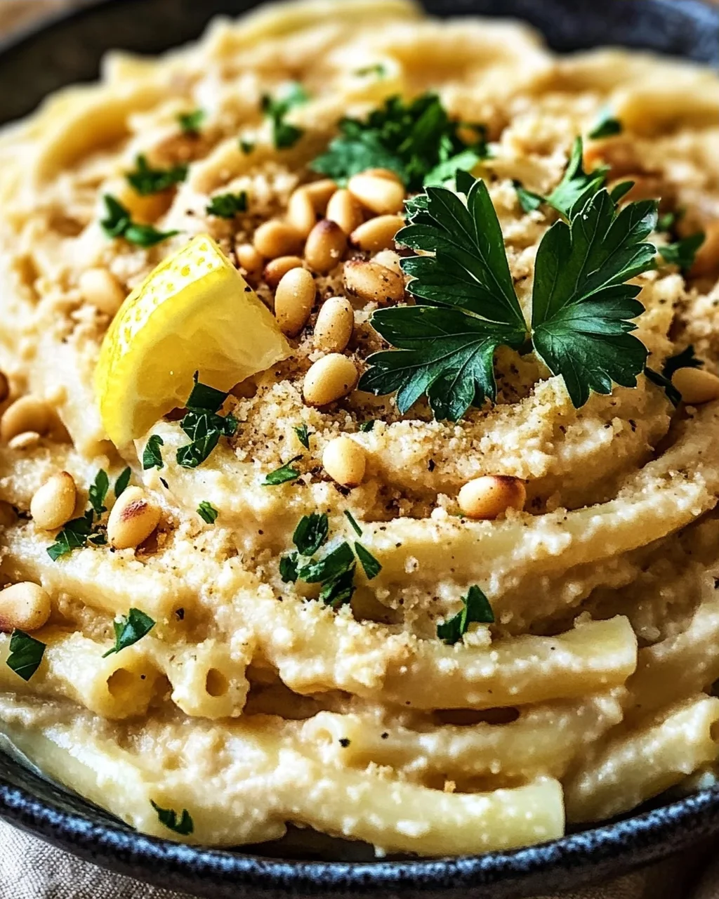 Zitronige Hummus-Pasta